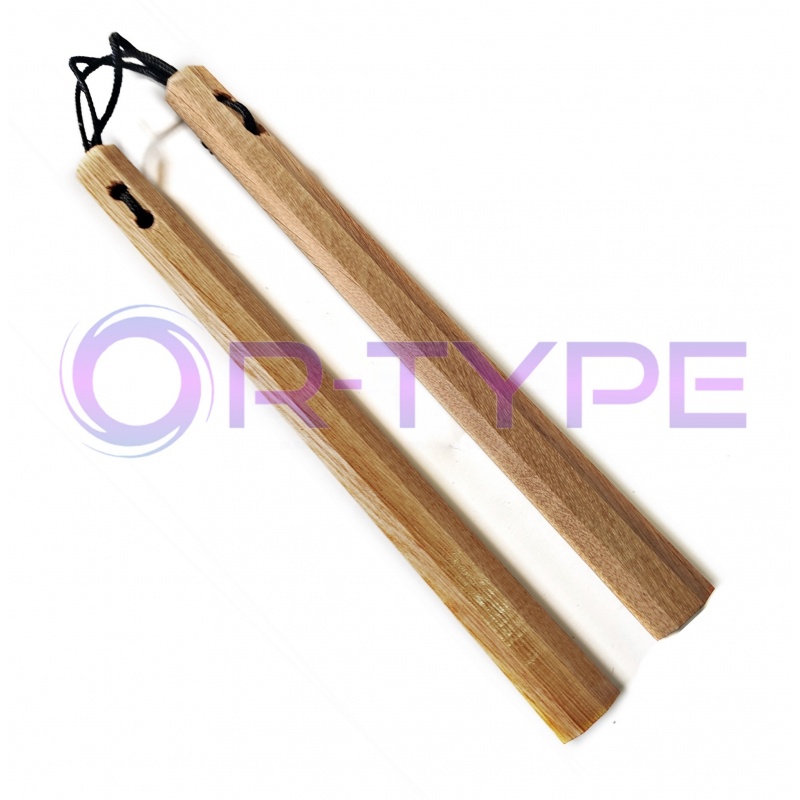 Ciężkie Ośmiokątne zwężane nunchaku Dębowe