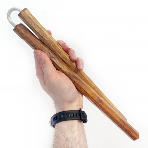 Ośmiokątne Speed nunchaku na lince Dębowe