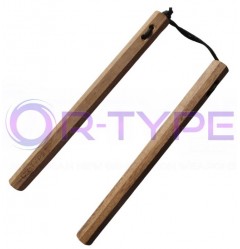 Ośmiokątne Ciężkie nunchaku Kabbe Czarne
