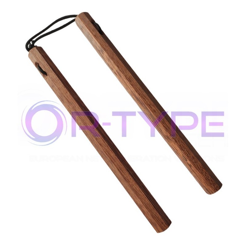 Ośmiokątne Ciężkie nunchaku Merbau